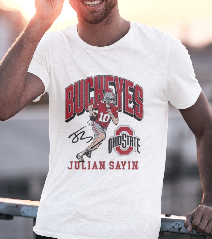 Ohio State Buckeyes Julian Sayin Where I’m From #10 Signature T-Shirt