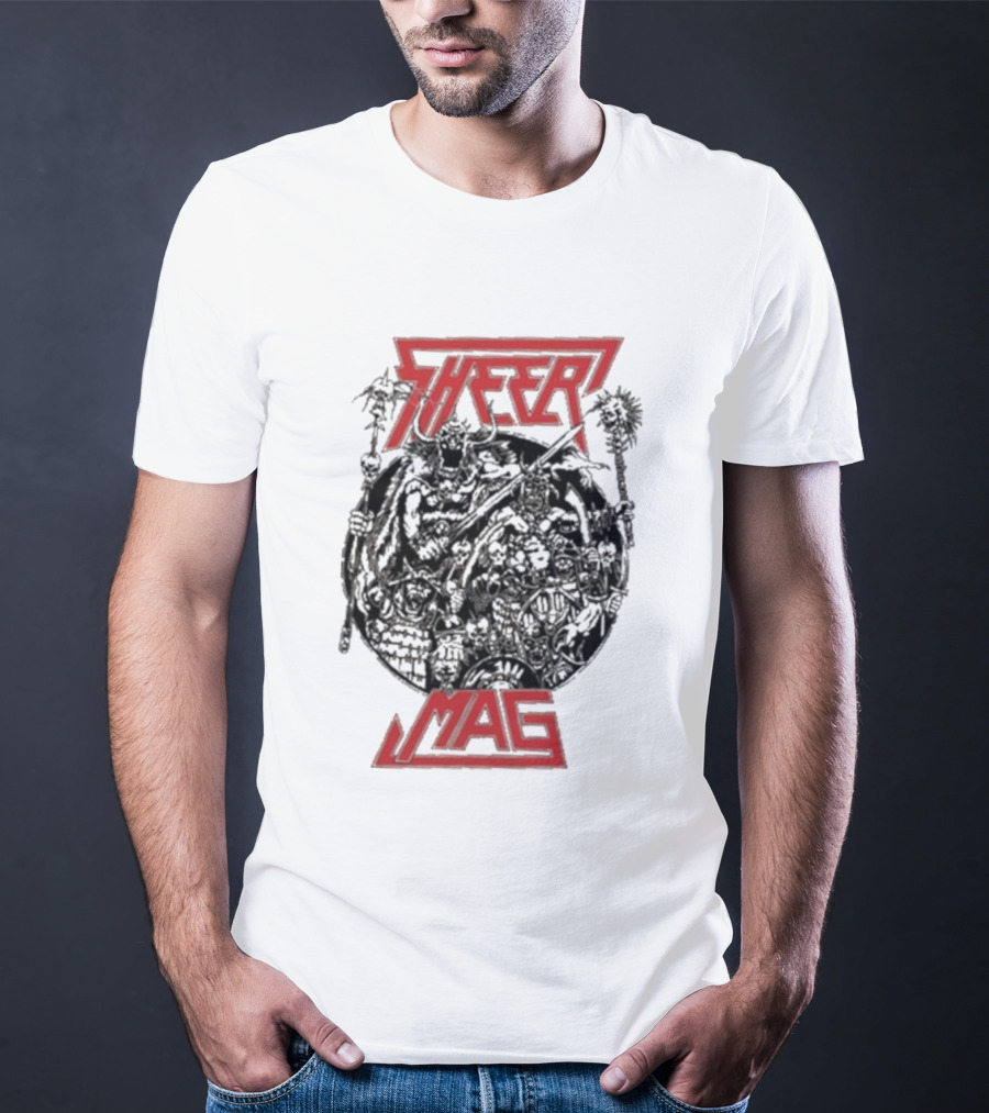 Sheer Mag Mag Album Band Name Red Text Graphic T-Shirt