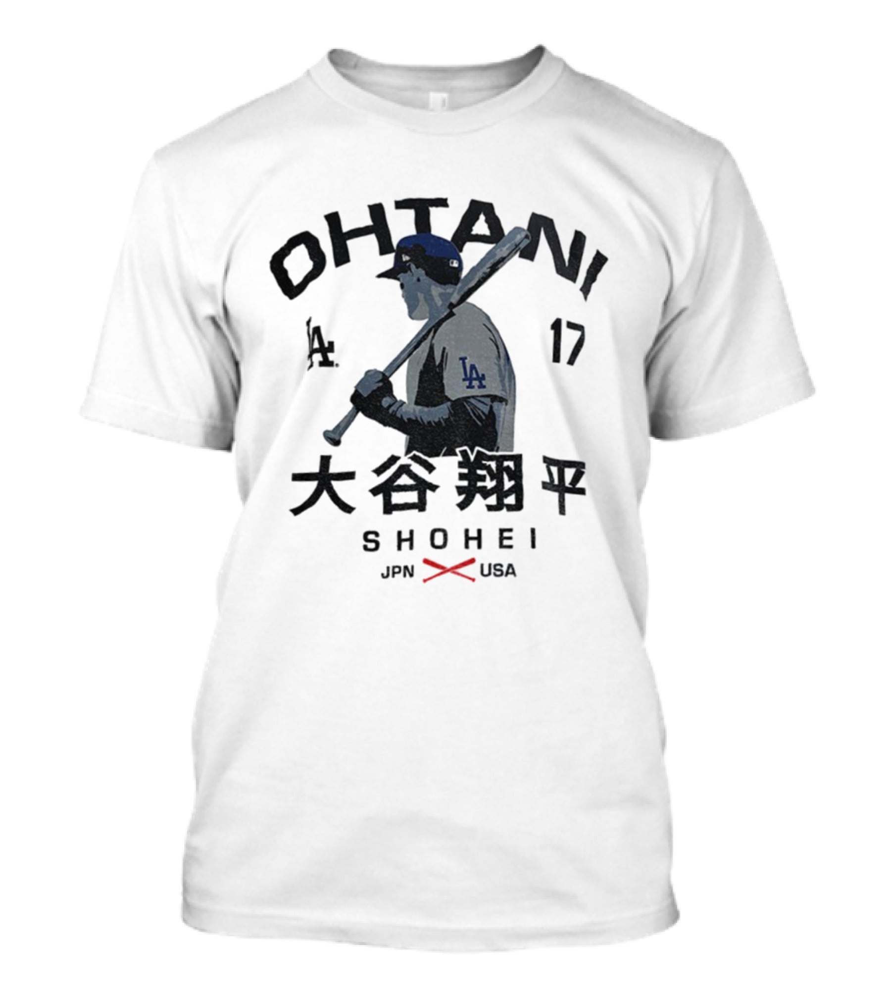 Los Angeles Blue Number 17 Ohtani Shohei JPN USA Baseball Vintage 2025 T-Shirt