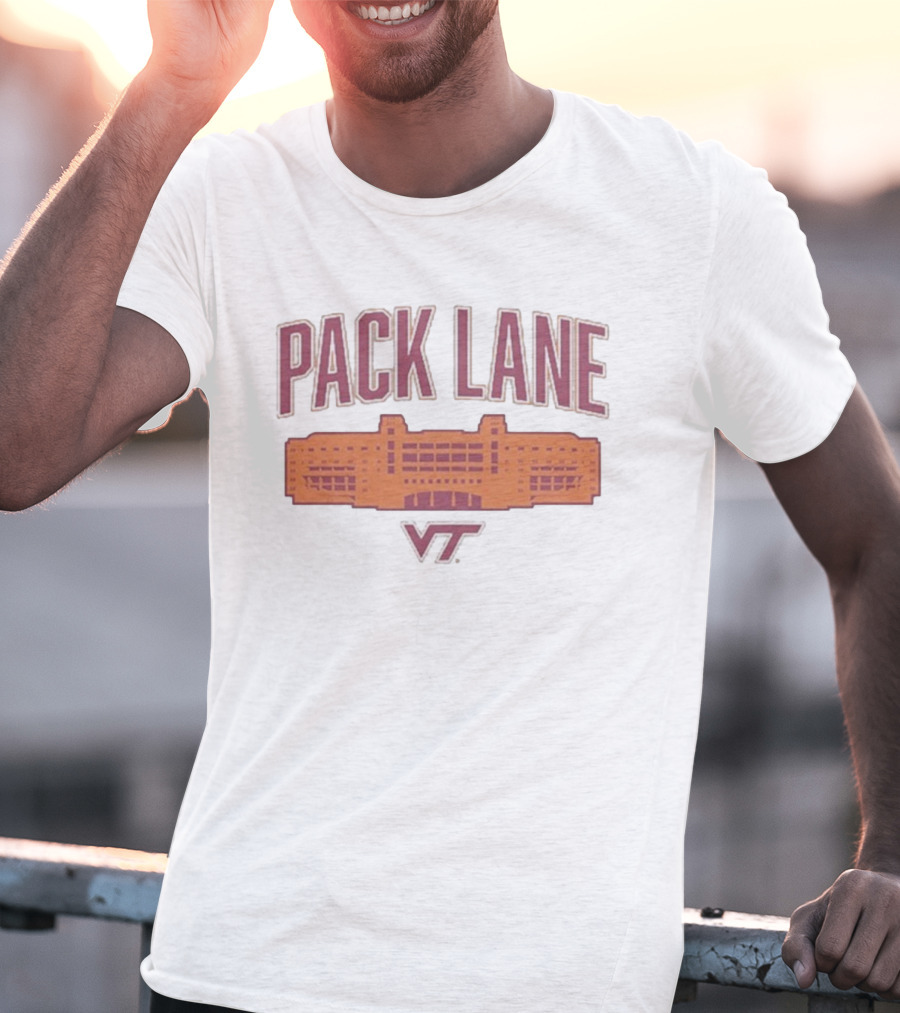 Pack Lane VT Hokies Stadium Fan Gear T-Shirt