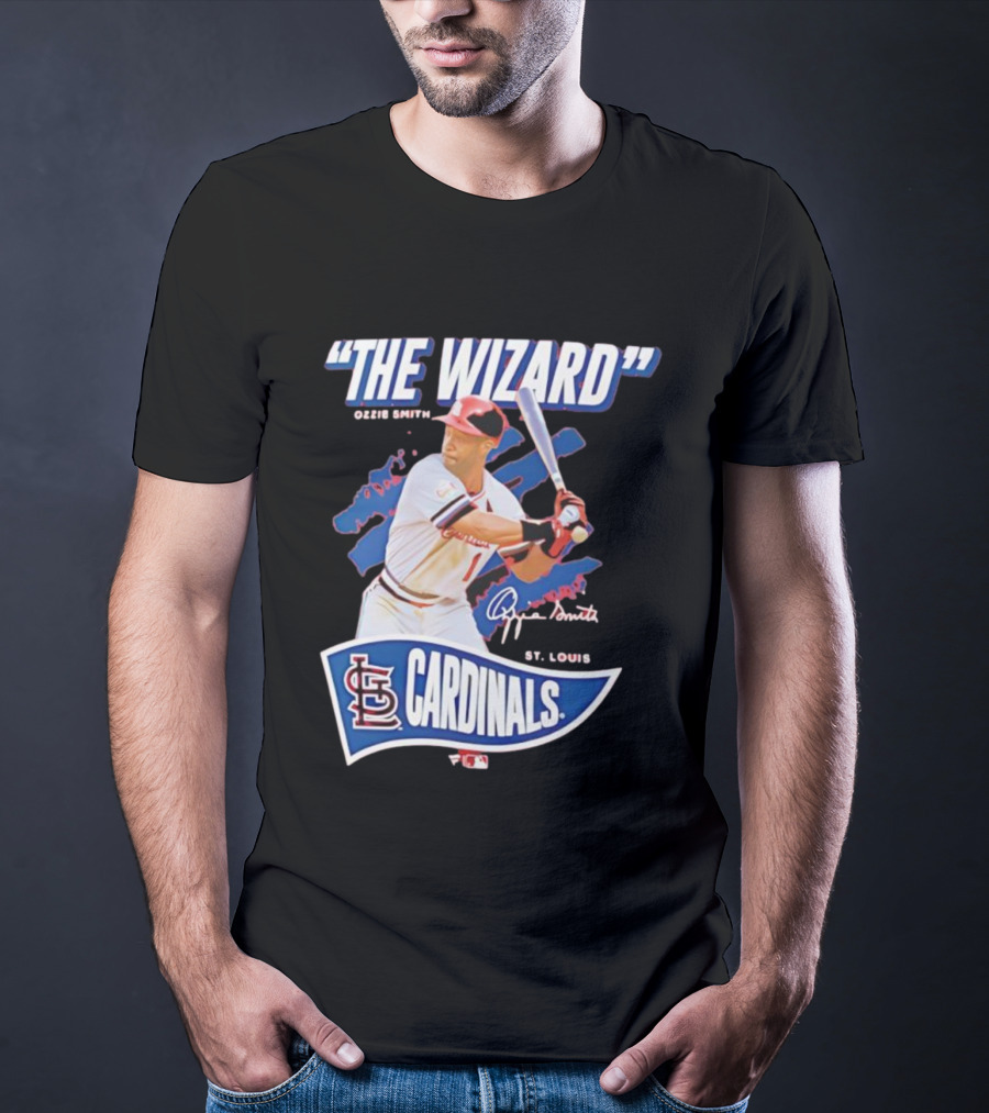 The Wizard Ozzie Smith St. Louis Cardinals Signature T-Shirt