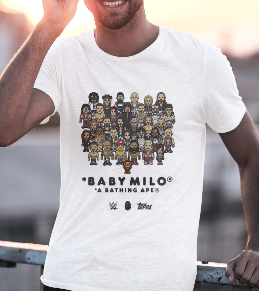BABY MILO A Bathing Ape WWE X BAPE X TOPPS WWE Survivor Series 2025 T-Shirt