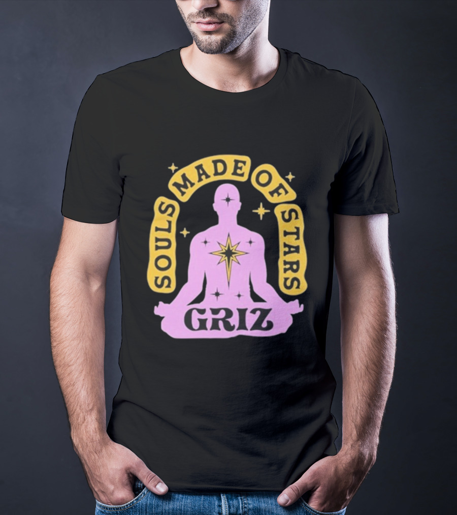 Griz Souls Made Of Stars Meditation Cosmic Design T-Shirt
