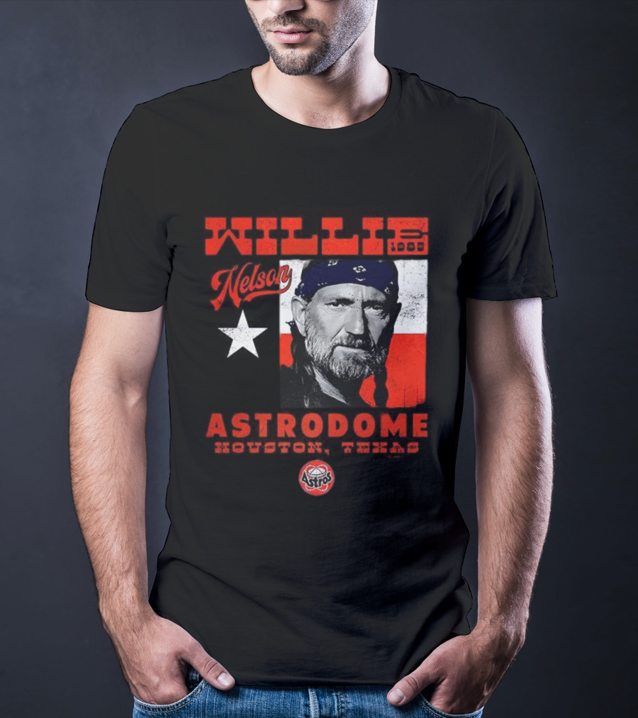 Willie Nelson Astrodome Houston Astros Texas Legend T-Shirt
