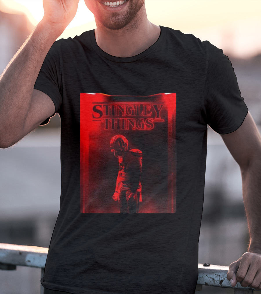 Stingley Things Derek Stingley Jr Houston Texans NFL Meets Stranger Things T-Shirt