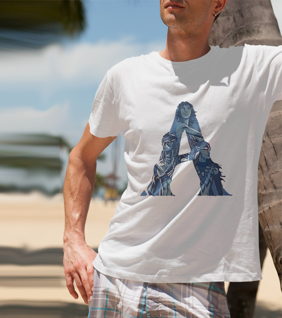 Avatar Character Collage Shaped As A T-Shirt