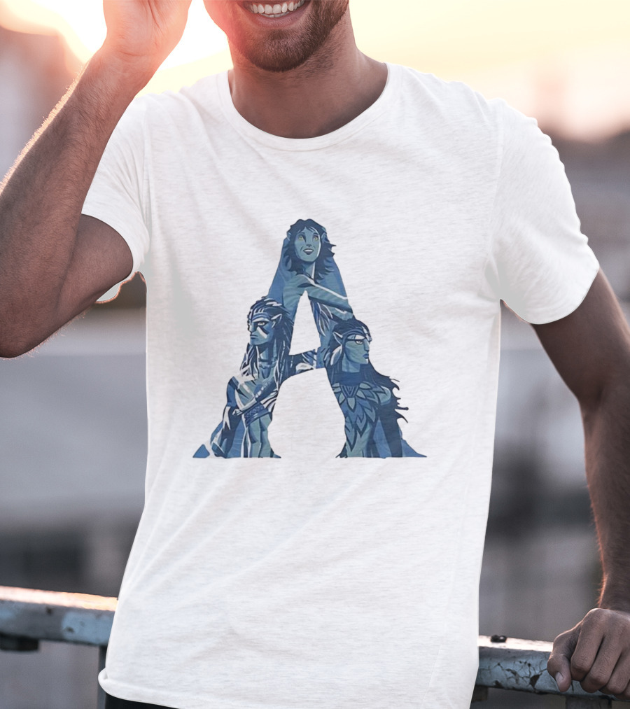 Avatar Character Collage Shaped As A T-Shirt