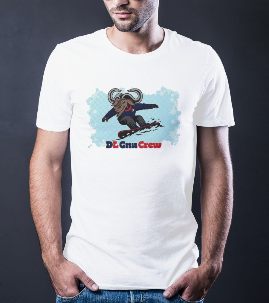 DL Gnu Crew Snowboarding Adventure T-Shirt