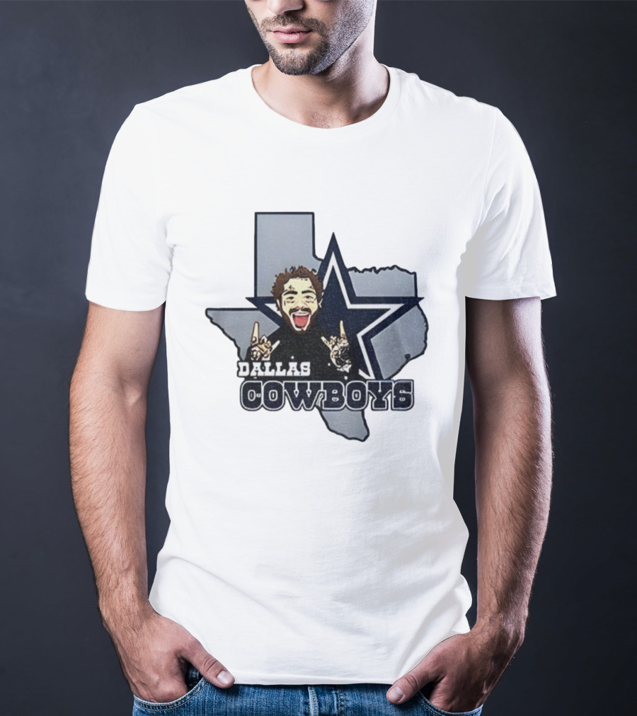 Post Malone Dallas Cowboys NFL Texas Thanksgiving Collaboration T-Shirt
