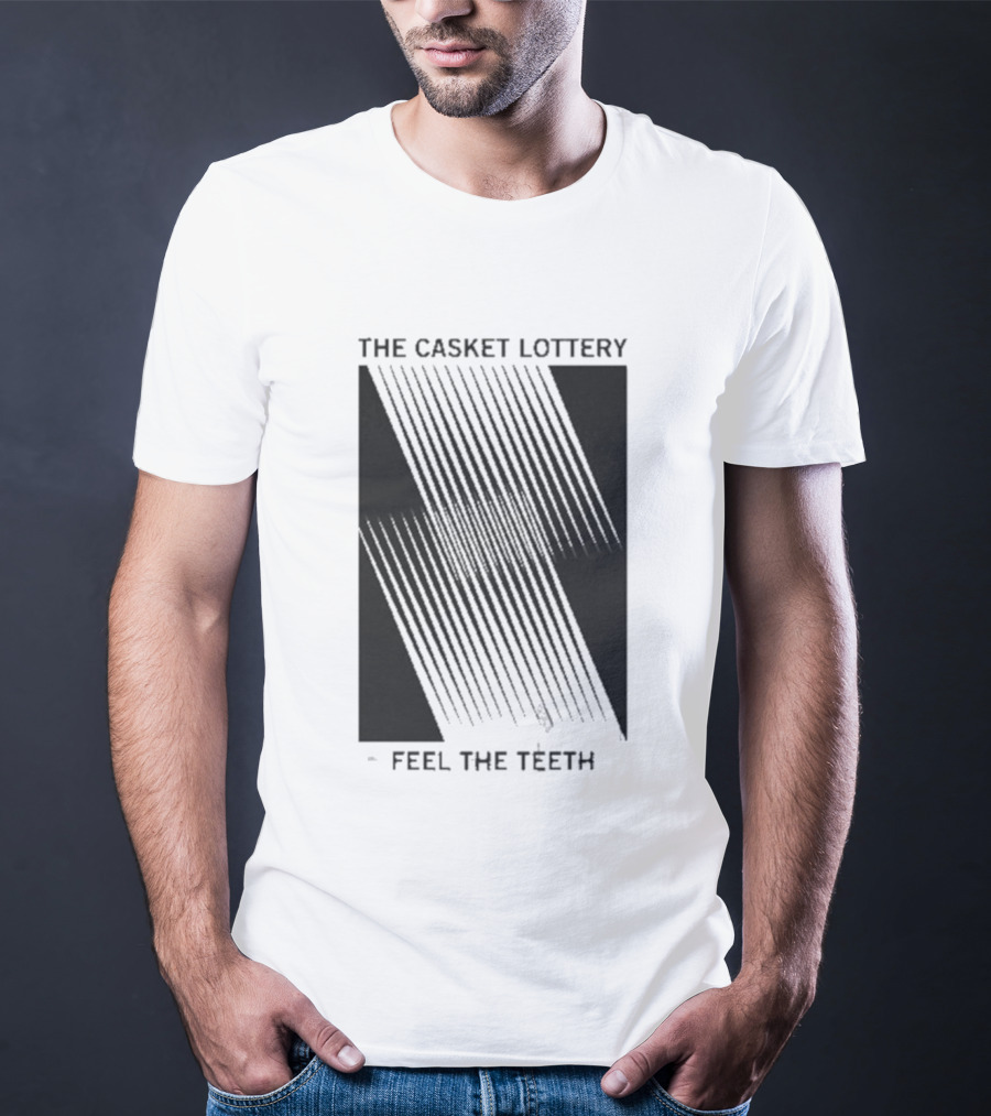 The Casket Lottery Feel The Teeth Tour Striped Graphic Tee T-Shirt