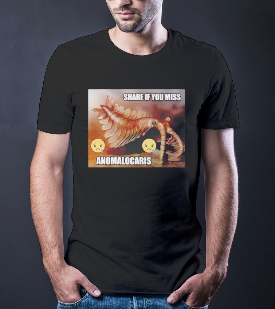 Anomalocaris Share If You Miss Meme Funny Emojis T-Shirt