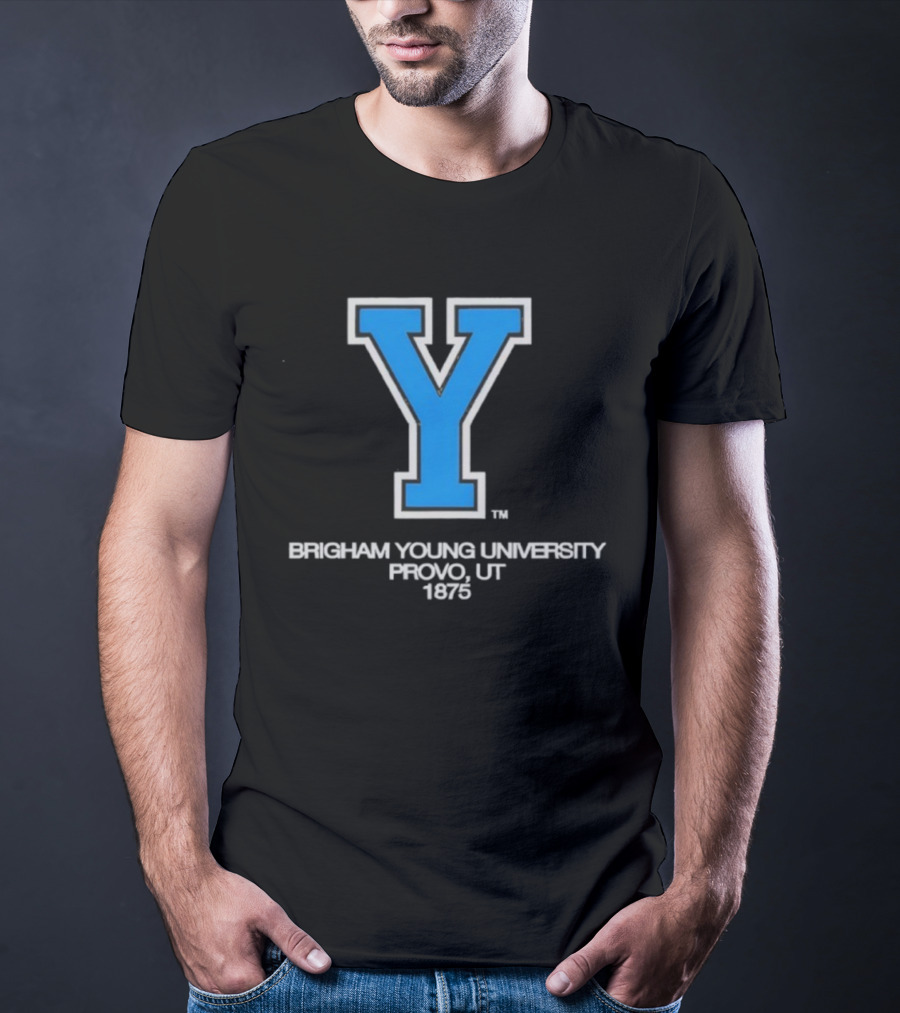 Brigham Young University Provo UT 1875 Y Logo T-Shirt