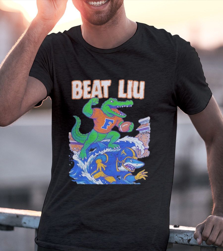 Florida Gators Beat LIU Football Rivalry Game Victory T-Shirt