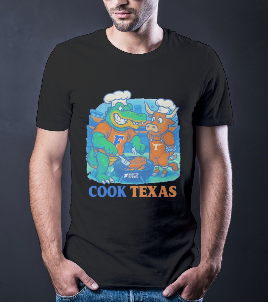 Florida Gators Cook Texas Longhorns Grilling Rivalry T-Shirt