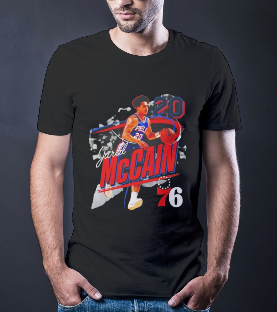Jared McCain 20 Philadelphian Basketball Player 76ers T-Shirt