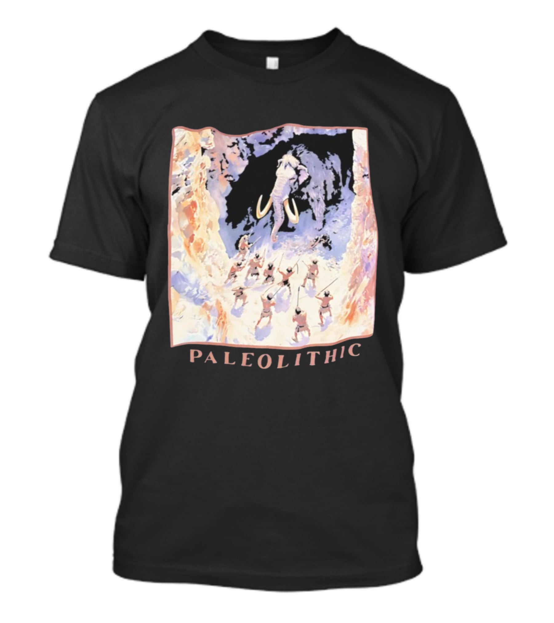 Paleolithic Mammoth Hunters Cave Painting T-Shirt