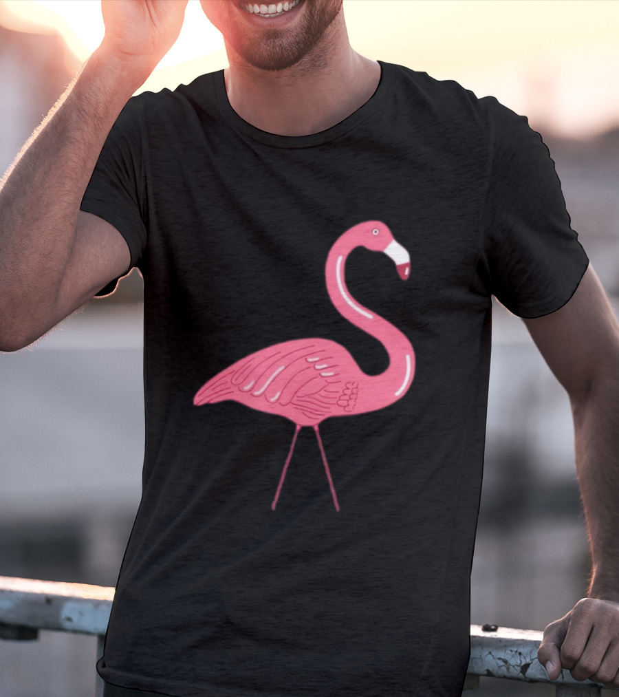 Plastic Flamingo Pink Retro Lawn Ornament T-Shirt