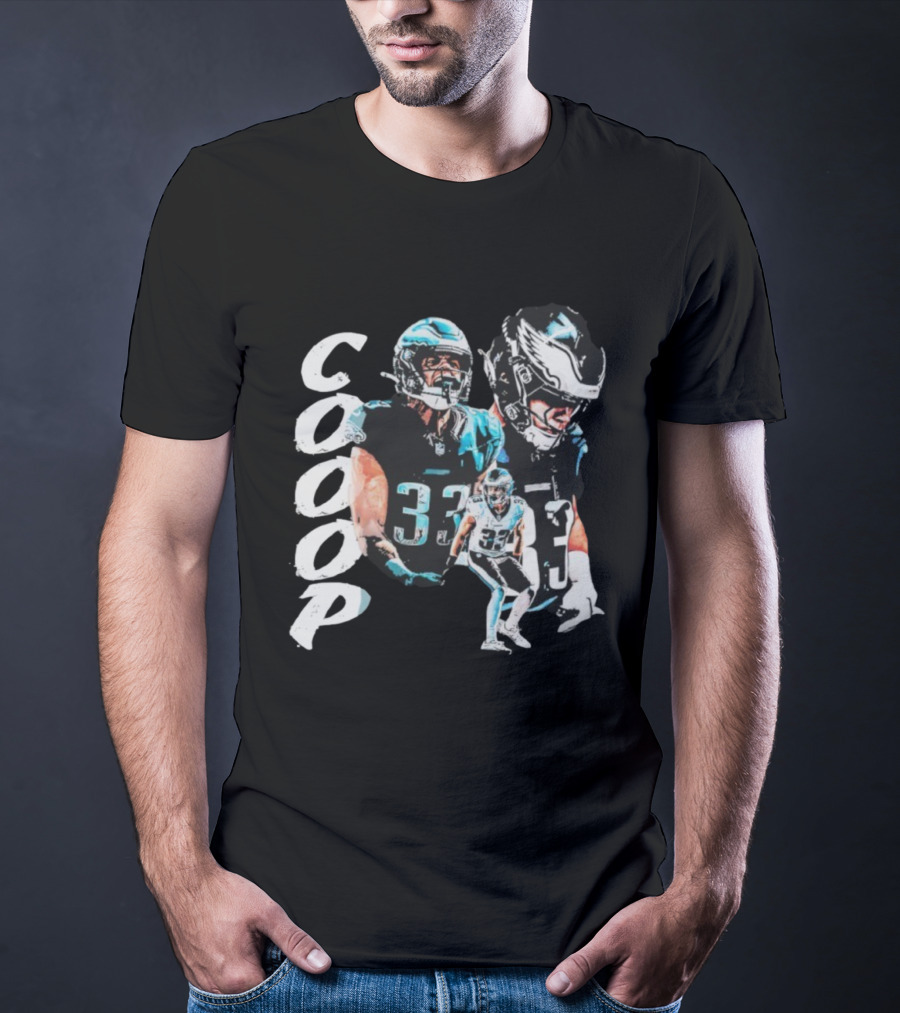 Philadelphia Eagles Coop 33 Football Player T-Shirt
