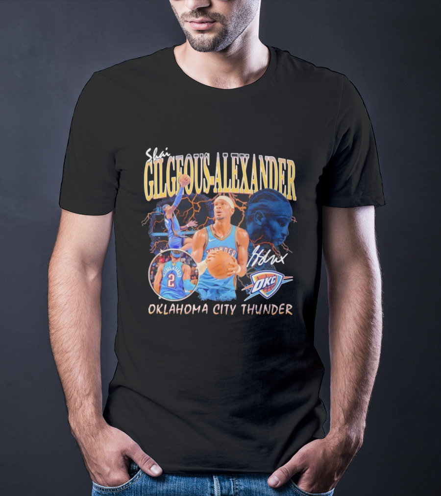 Gilgeous-Alexander Thunder Oklahoma City Basketball Player OKC T-Shirt