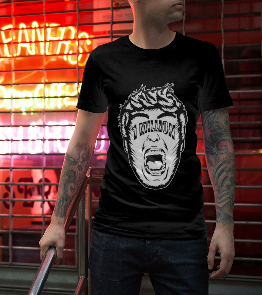 1 Million Face Scream T-Shirt