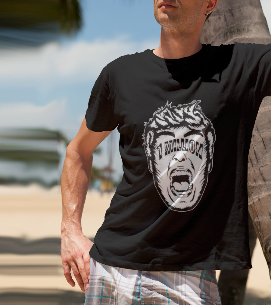 1 Million Face Scream T-Shirt