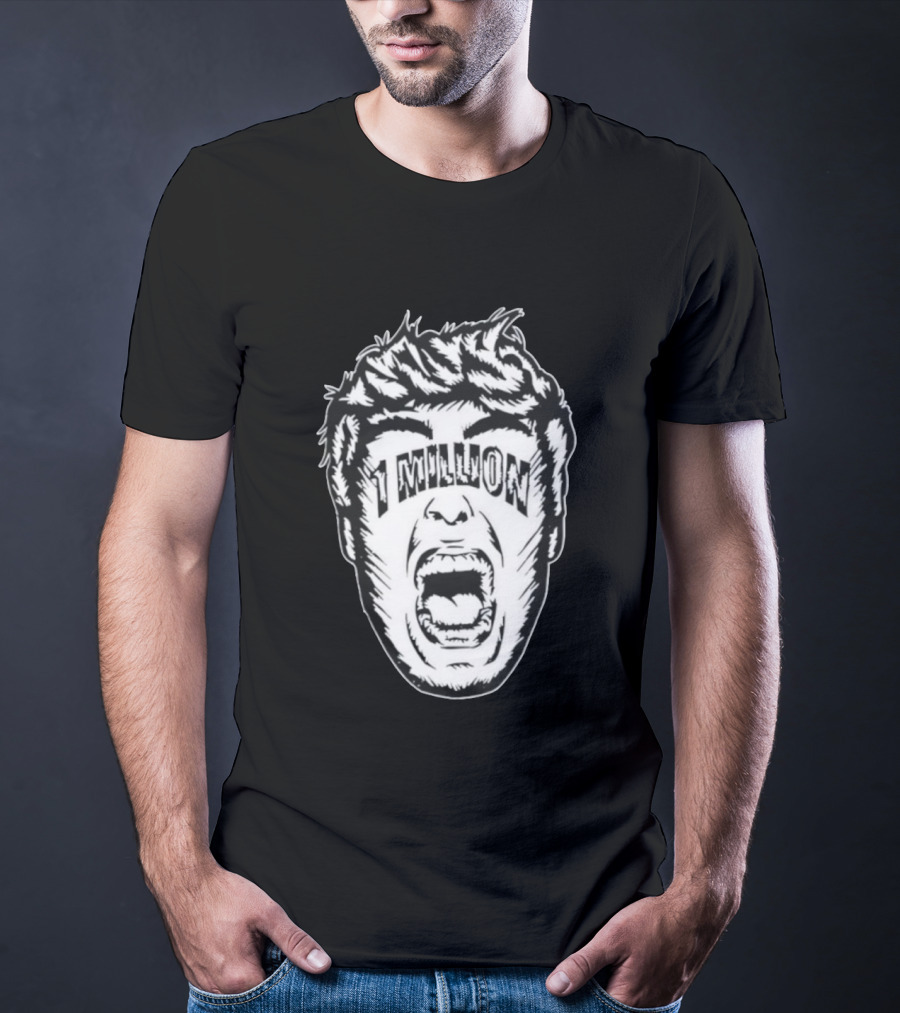 1 Million Face Scream T-Shirt