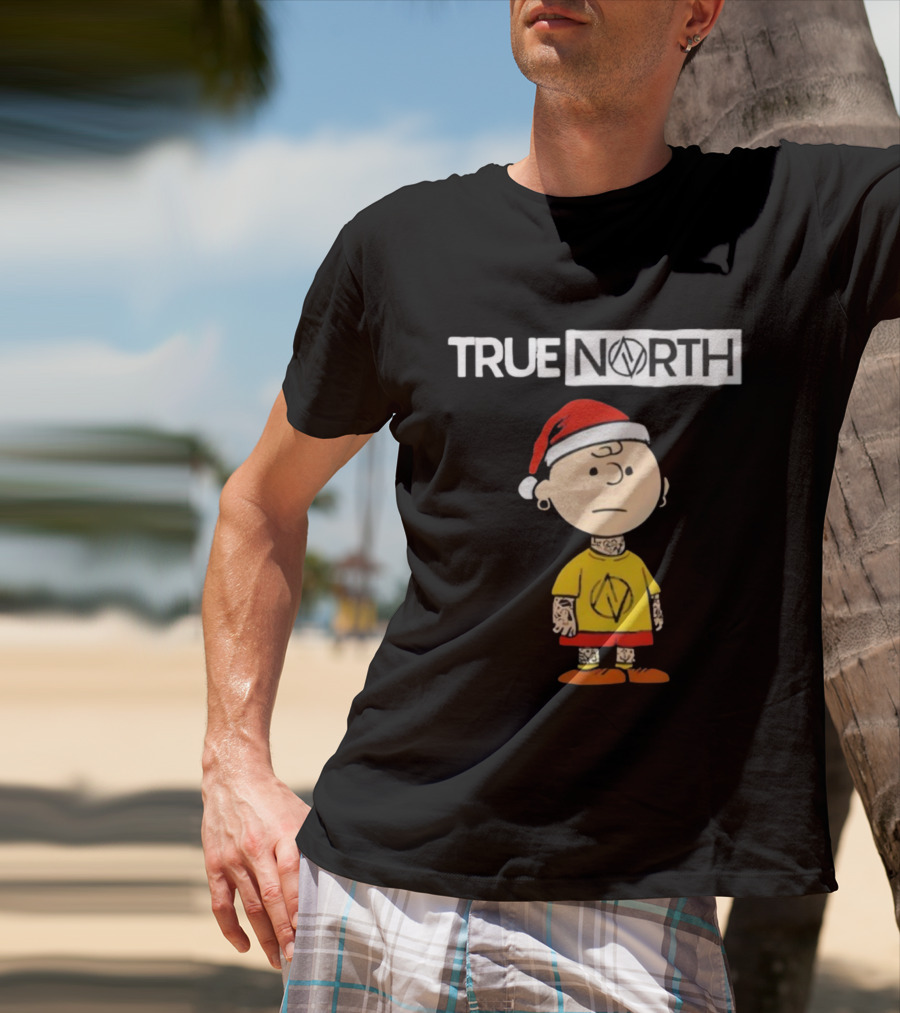 True North Santa Hat Charlie Brown Tattoo T-Shirt