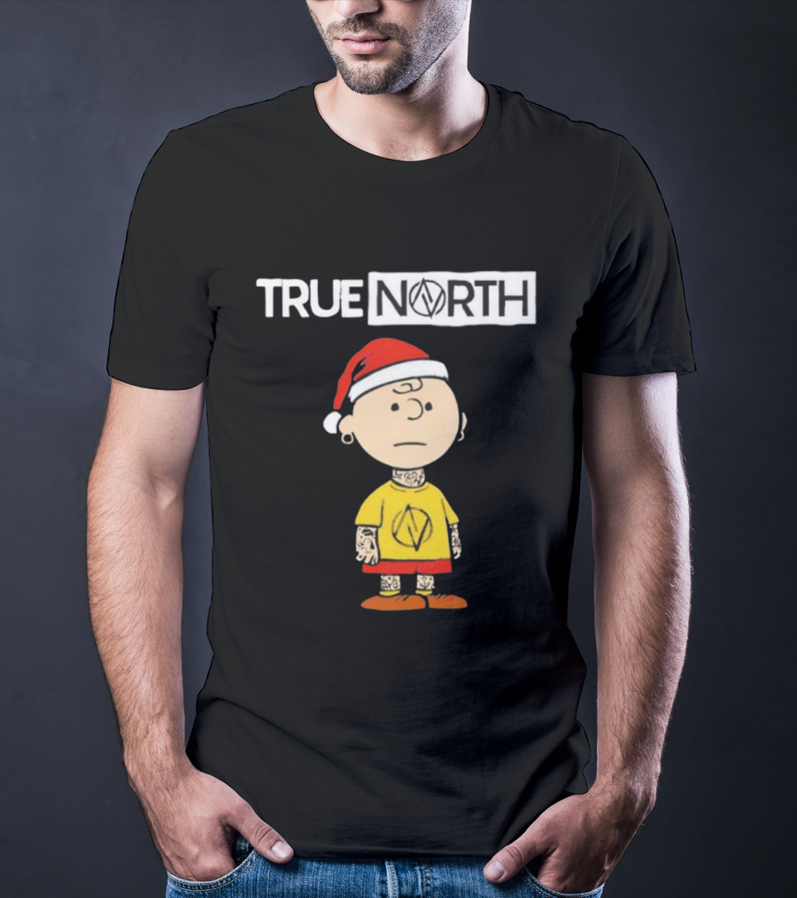 True North Santa Hat Charlie Brown Tattoo T-Shirt
