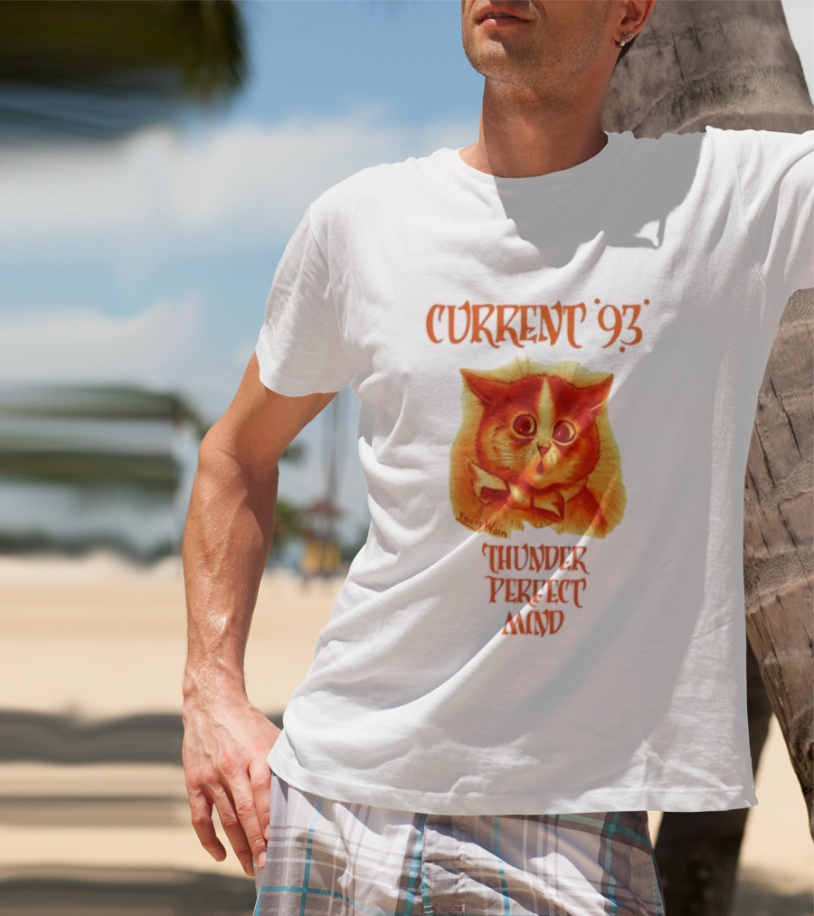 Current 93 Louis Wain Cat Thunder Perfect Mind Retro Style T-Shirt
