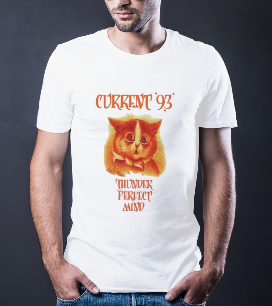 Current 93 Louis Wain Cat Thunder Perfect Mind Retro Style T-Shirt