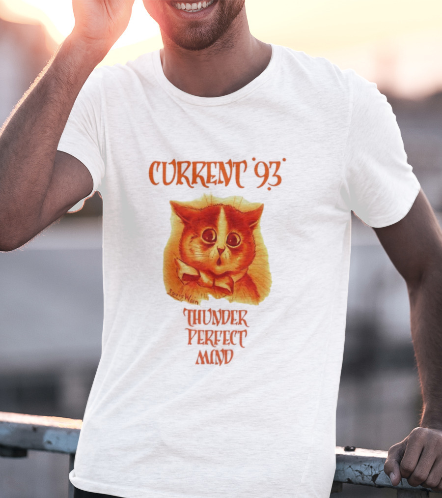 Current 93 Louis Wain Cat Thunder Perfect Mind Retro Style T-Shirt