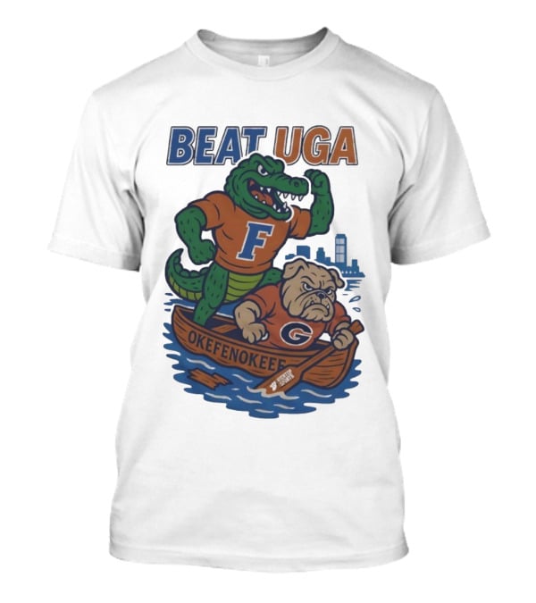 Beat UGA Florida Gators Vs Georgia Bulldogs Okefenokee Rivalry T-Shirt