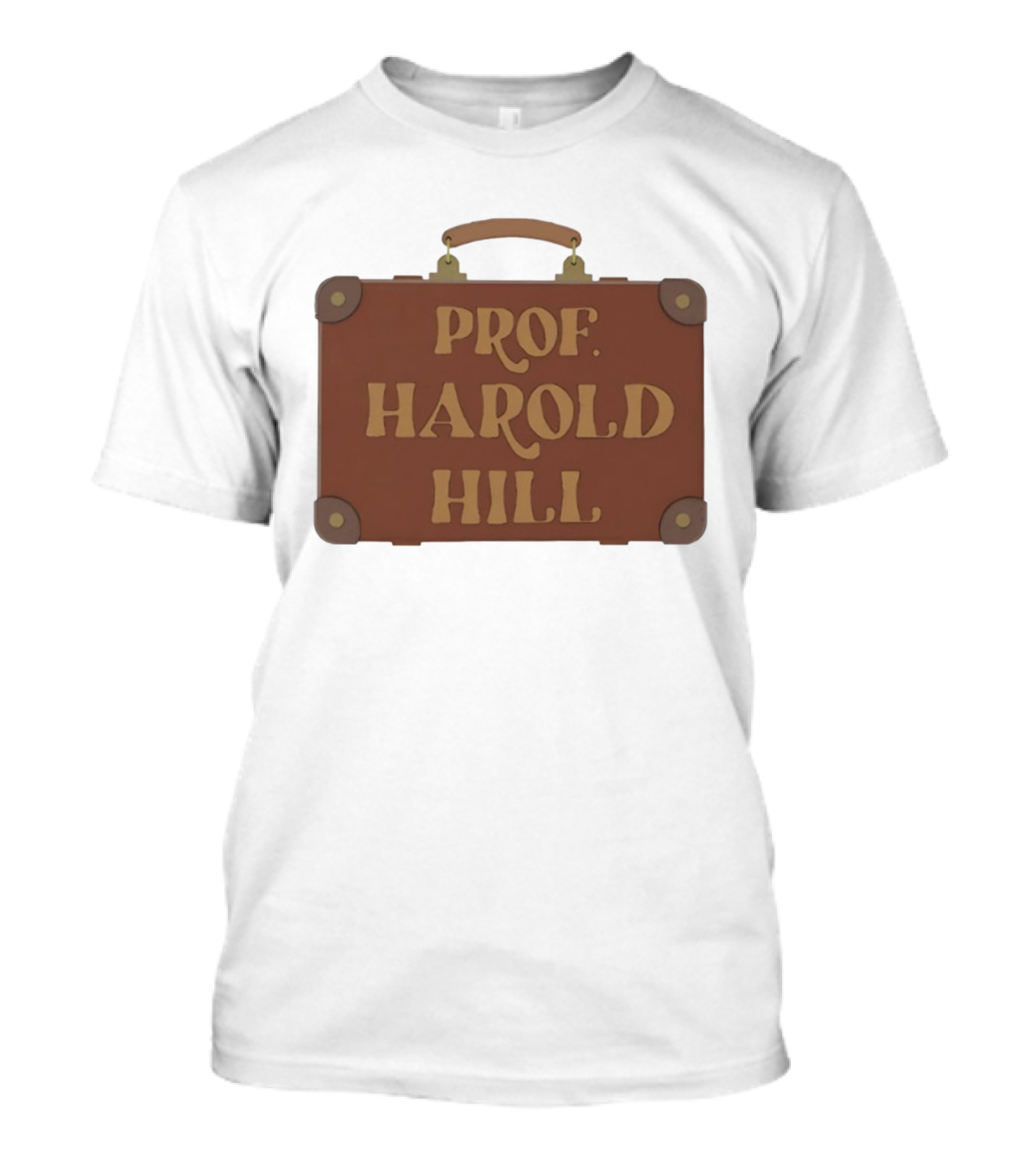 Prof Harold Hill Vintage Suitcase Design T-Shirt
