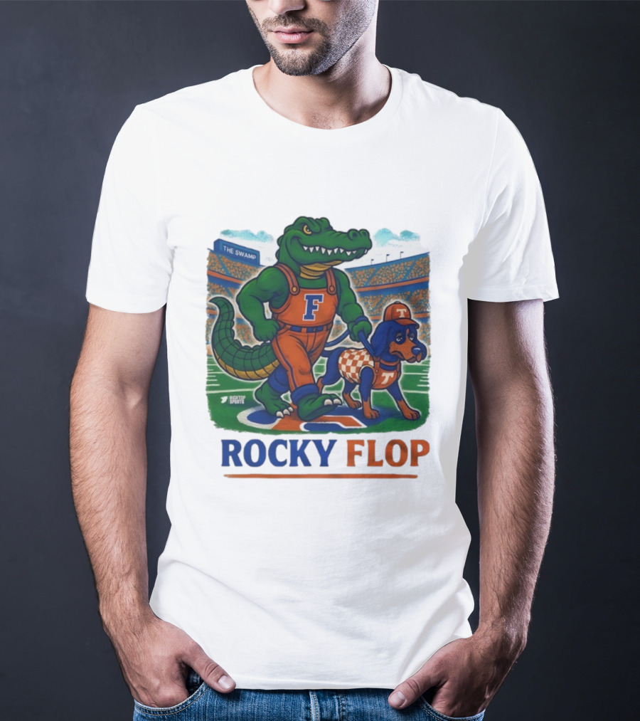 Rocky Flop Florida Gators Vs Tennessee Volunteers The Swamp Bigtop Sports T-Shirt