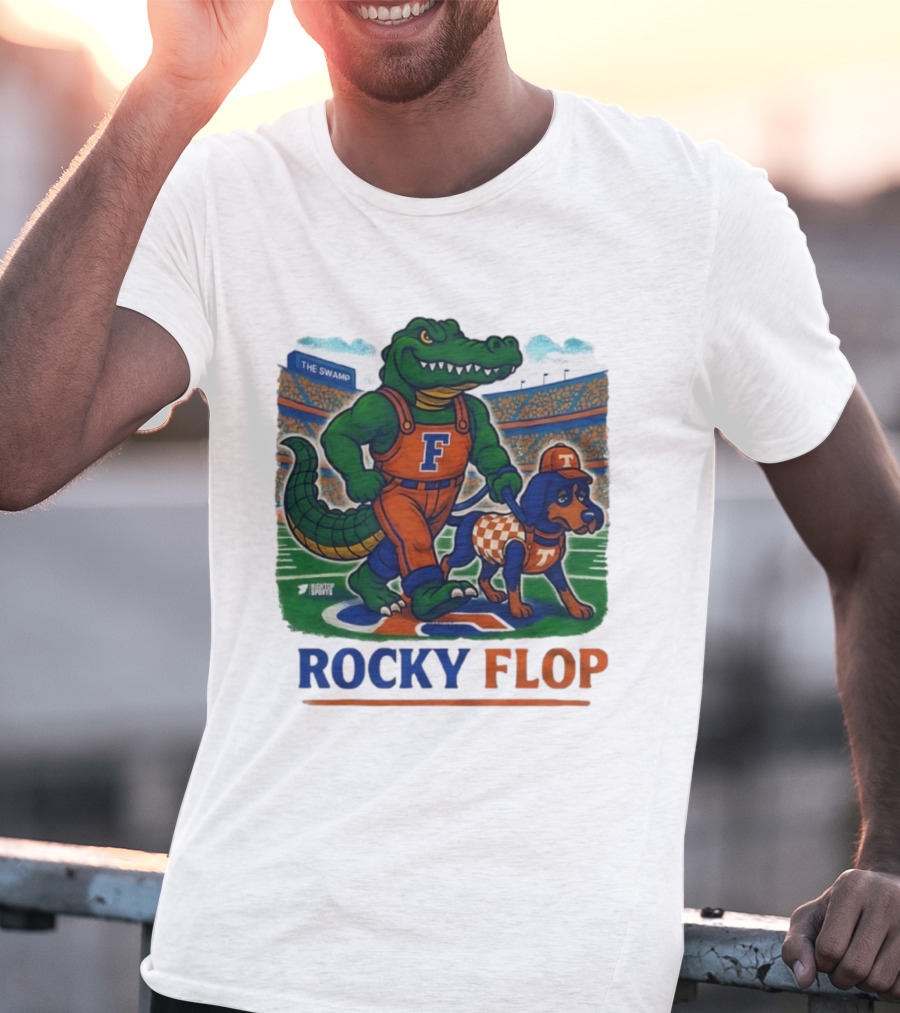 Rocky Flop Florida Gators Vs Tennessee Volunteers The Swamp Bigtop Sports T-Shirt