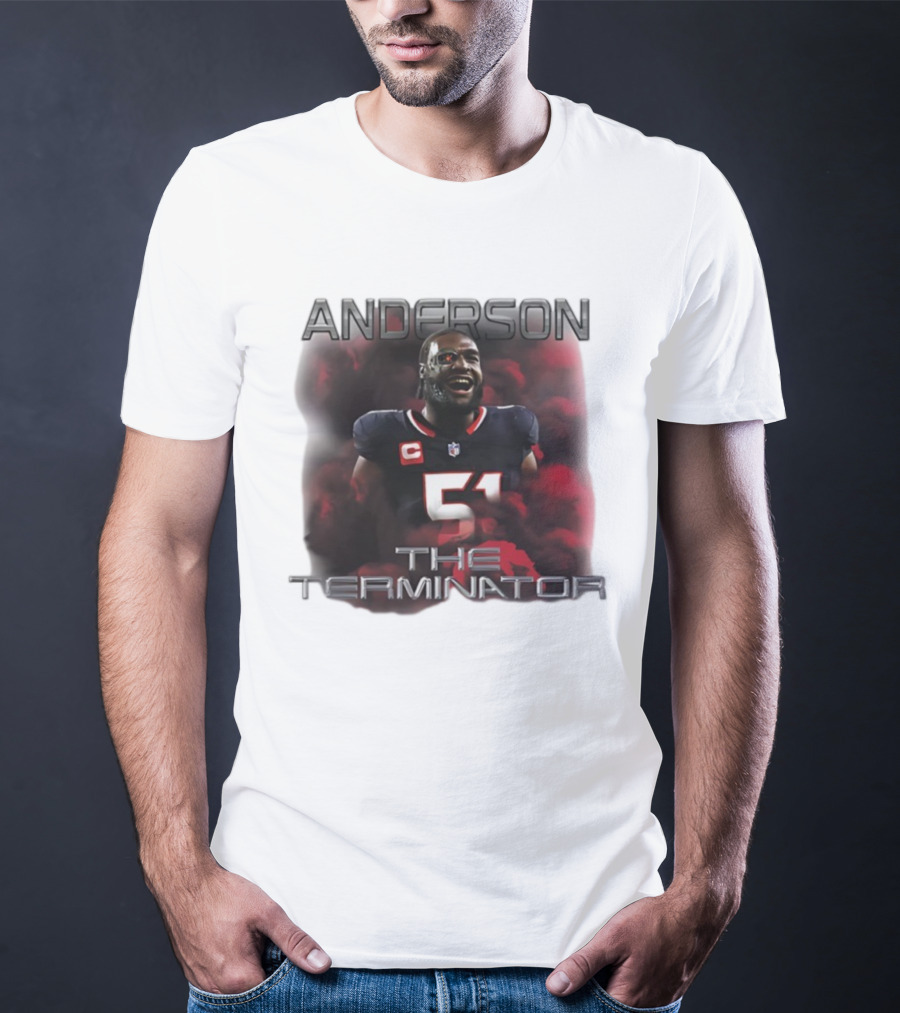 ANDERSON 51 THE TERMINATOR NFL FOOTBALL T-Shirt
