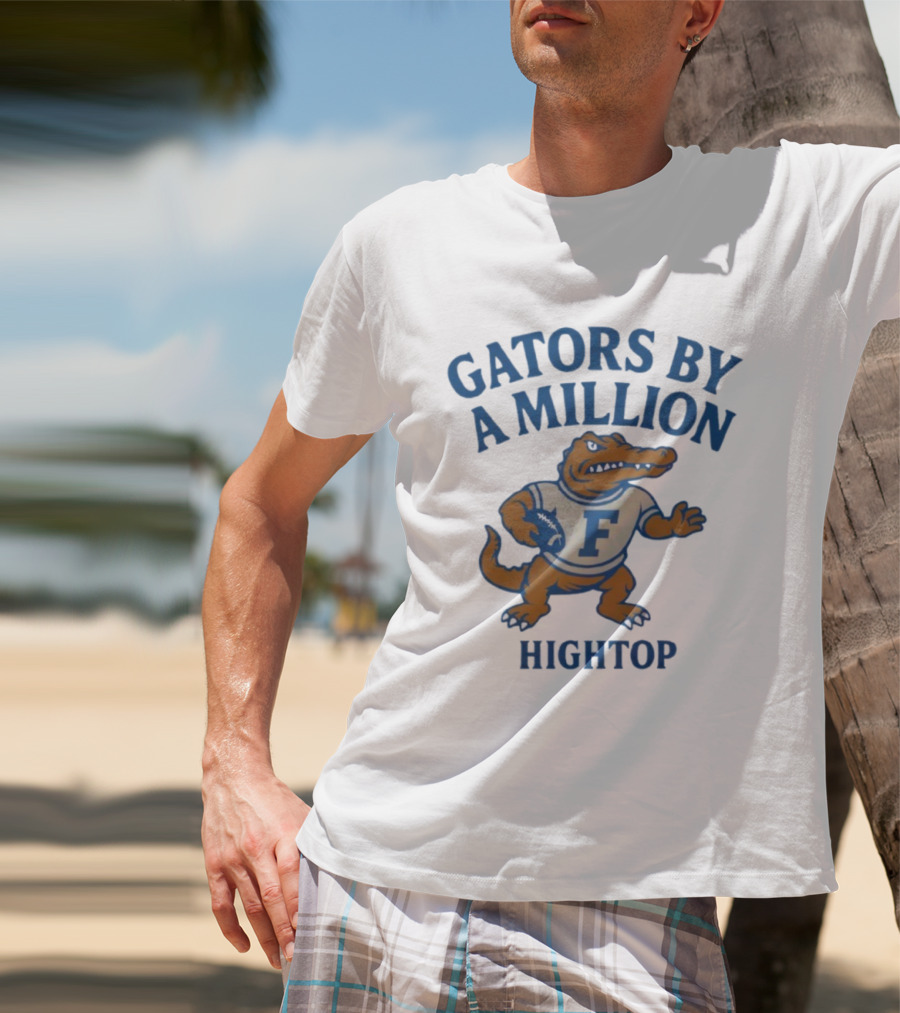 Gators By A Million Hightop Football Mascot F T-Shirt