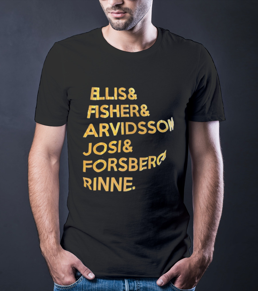 Ellis Fisher Arvidsson Josi Forsber Rinne Hockey Team Legends T-Shirt