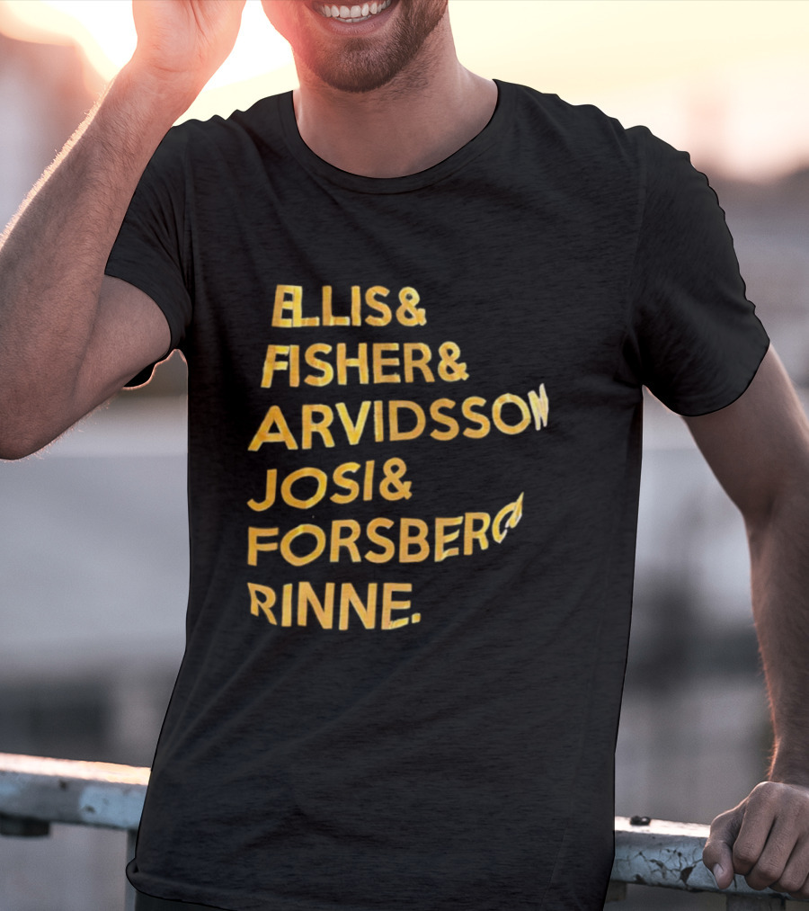 Ellis Fisher Arvidsson Josi Forsber Rinne Hockey Team Legends T-Shirt
