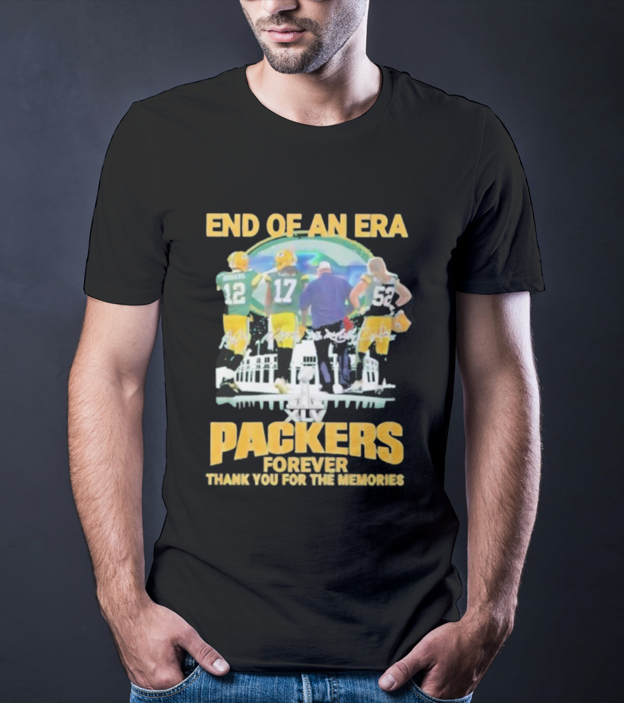 End Of An Era Green Bay Packers Forever Thank You For The Memories XLV T-Shirt