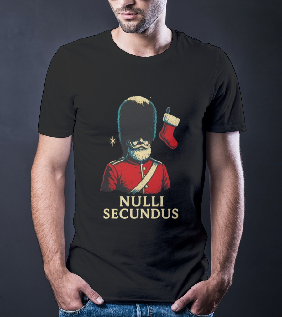 Coldstream Guards Nulli Secundus Christmas Stocking Vintage Style T-Shirt