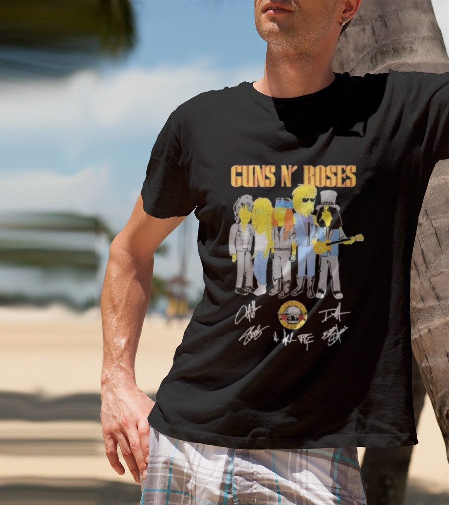 Simpsons Guns N’ Roses Band Parody T-Shirt