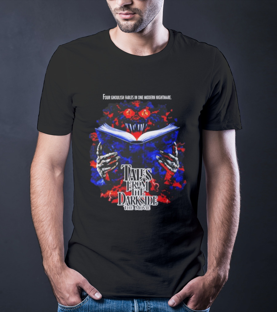 Tales From The Darkside The Movie Horror Creature With Book And Red Eyes T-Shirt