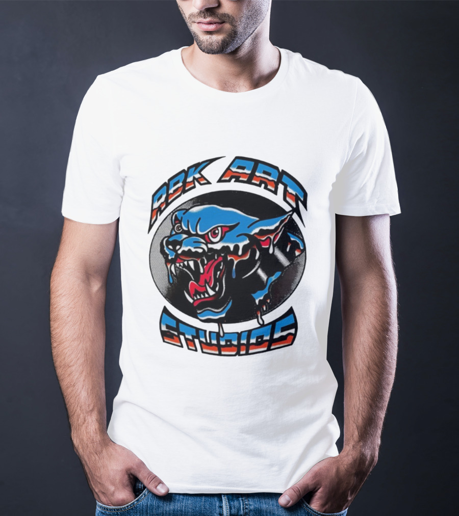 ABK Art Studios Chrome Panther Tattoo T-Shirt