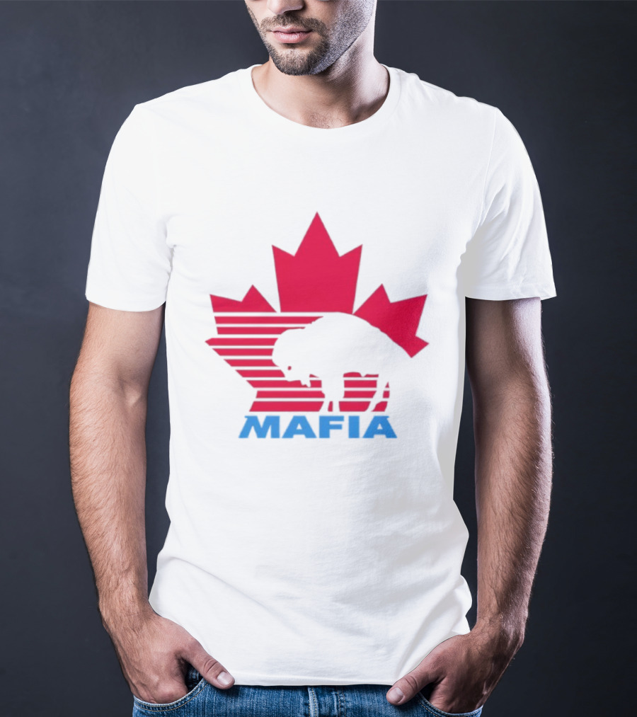 Canada Mafia Buffalo Bills Maple Leaf Buffalo Silhouette T-Shirt