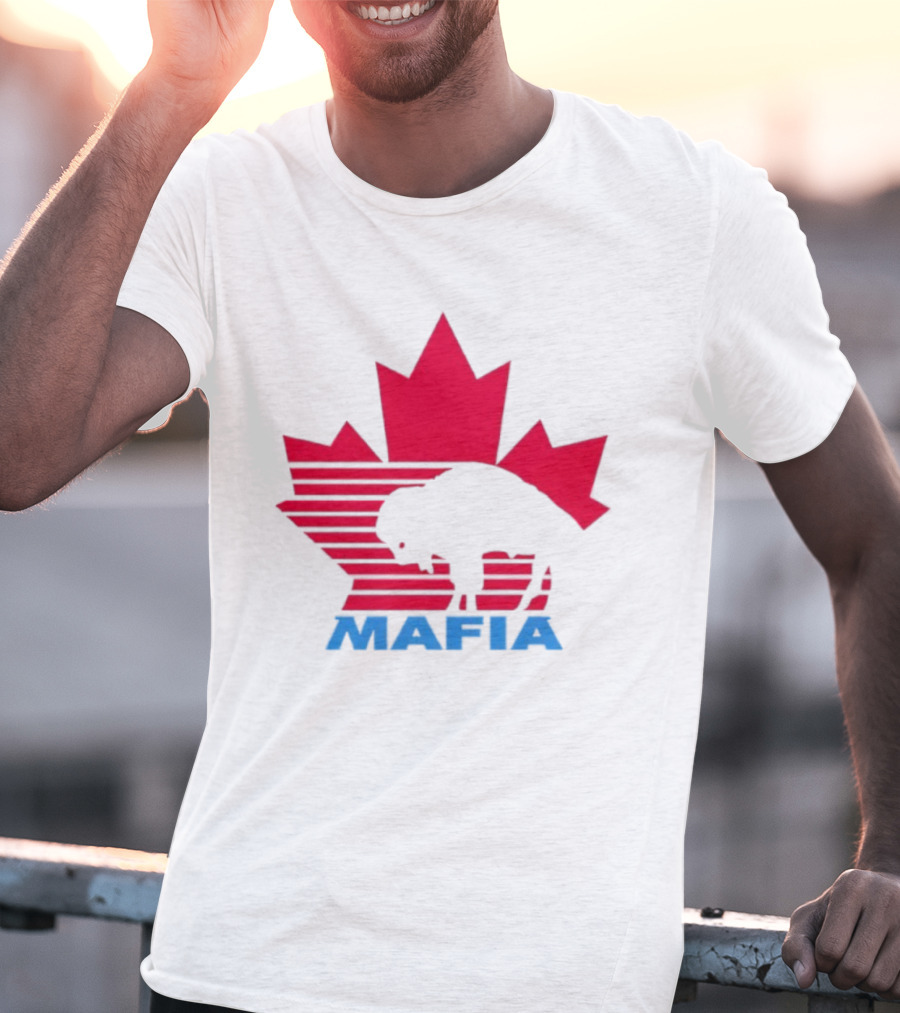 Canada Mafia Buffalo Bills Maple Leaf Buffalo Silhouette T-Shirt