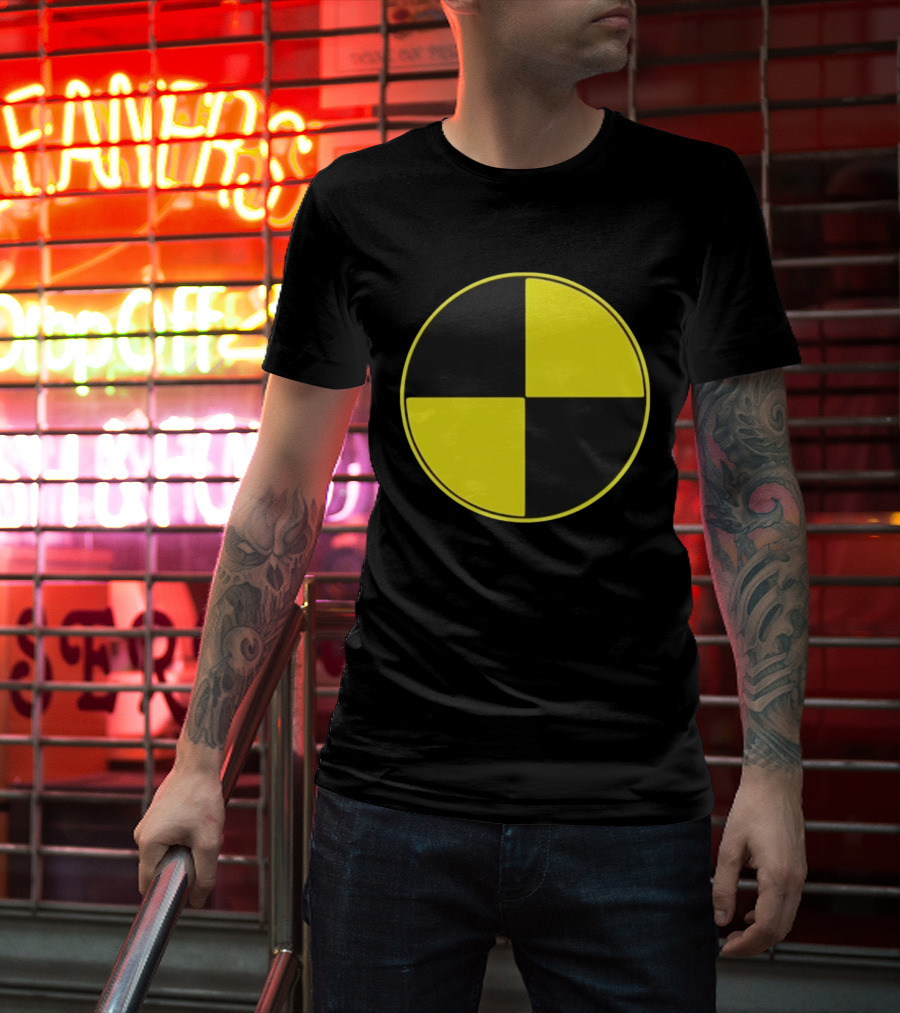Crash Test Dummy Yellow Black Symbol T-Shirt