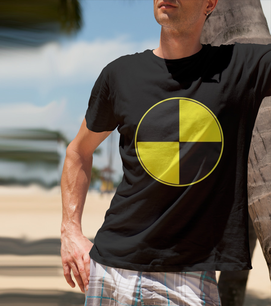 Crash Test Dummy Yellow Black Symbol T-Shirt