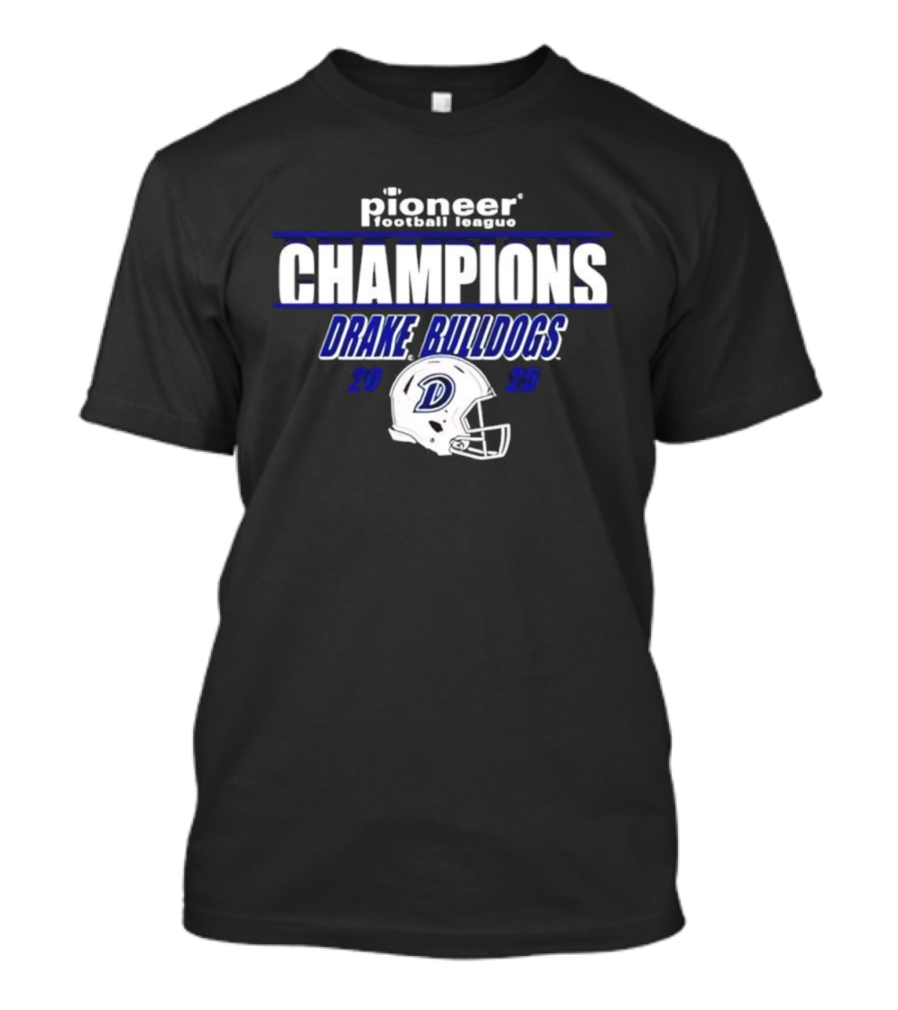 Drake Bulldogs 2025 PFL Champions Pioneer Football League T-Shirt