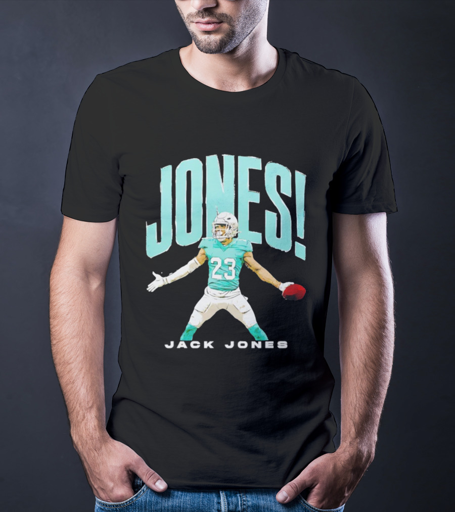 JONES 23 Holding Football Miami T-Shirt
